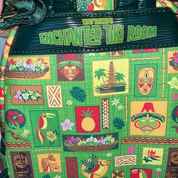 Loungefly Mickey Mouse The Main Attraction Tiki Room mini backpack NWT - Picture 7 of 9